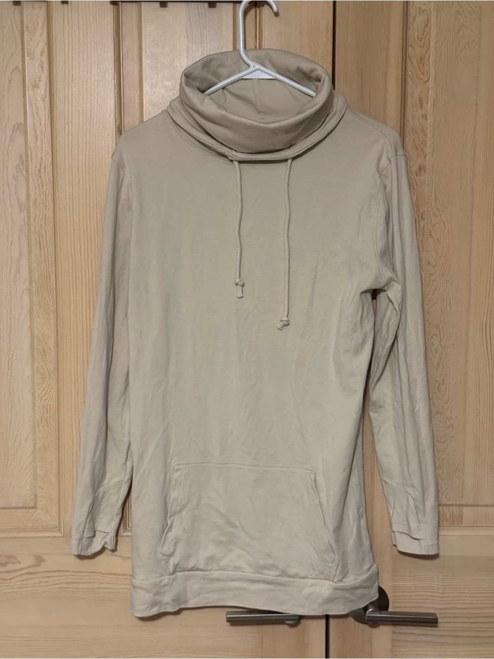 Lily & Lottie Cream Cowl Neck Pullover